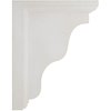 Ekena Millwork 3"W x 5"D x 7"H Hamilton Traditional Wood Vintage Decor Bracket, Chalk Dust White BKTWD03X05X07HAWH